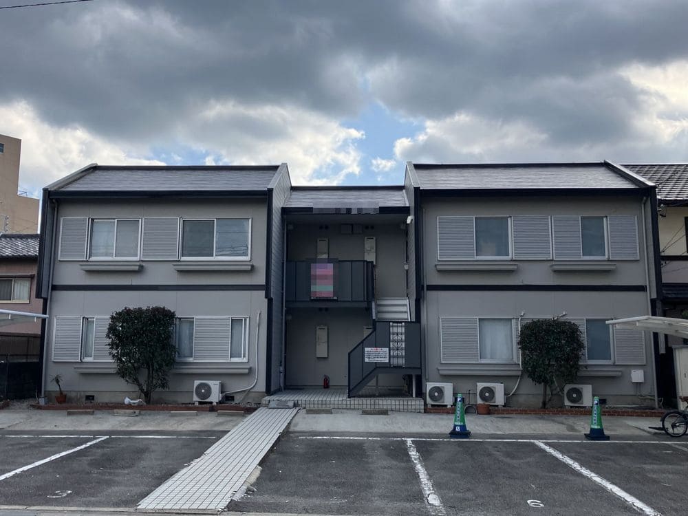 外壁塗装・屋根塗装：三重県津市北丸之内M様所有アパート
