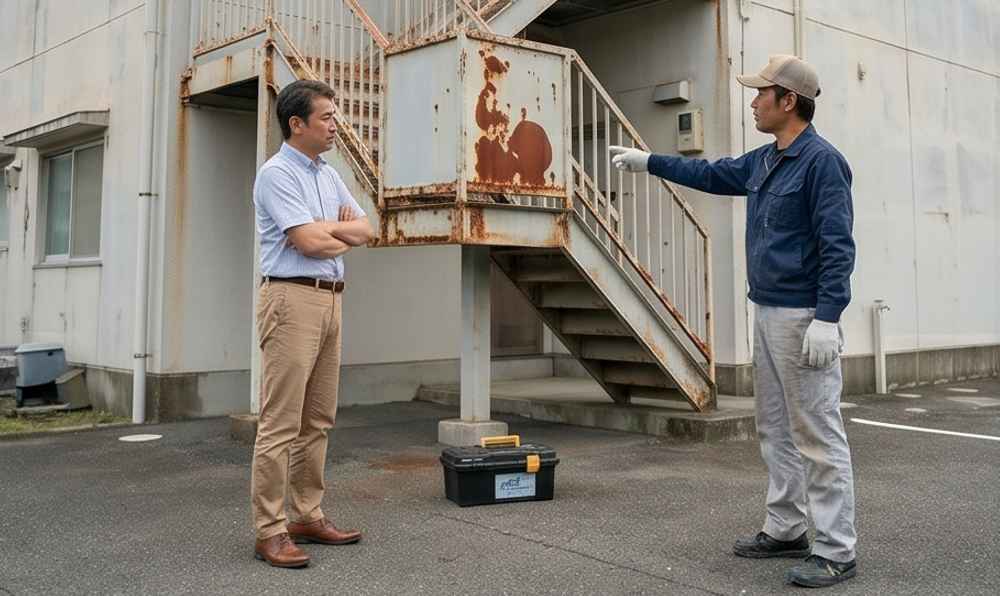 入居率の低下は外観から始まる。資産価値を削り取る色褪せとサビの恐怖