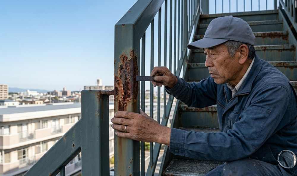 マンションの鉄部に発生するサビの原因とは？
